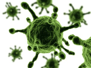 conceptual virus illustration